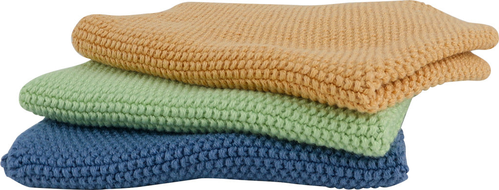 Knitted Dishcloth - set of 3