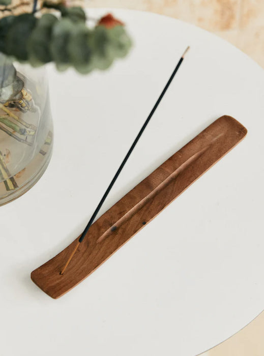 Rustic Wood Incense Holder