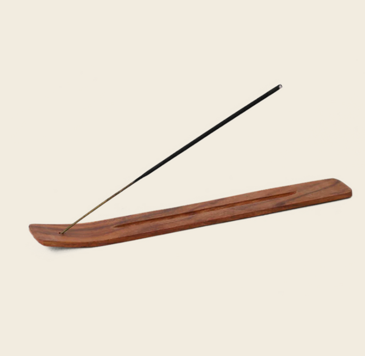 Rustic Wood Incense Holder