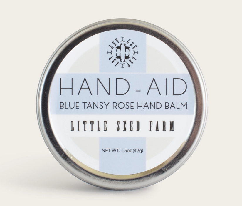 Blue Tansy Rose Hand Aid