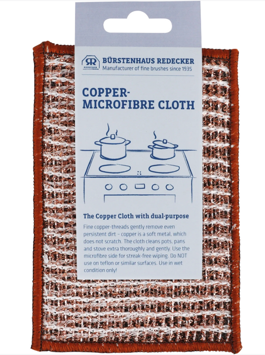 Copper Woven Microfiber Scrubbing Cloth