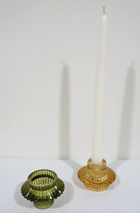 Taper and Tea Light Reversible Candle Holders