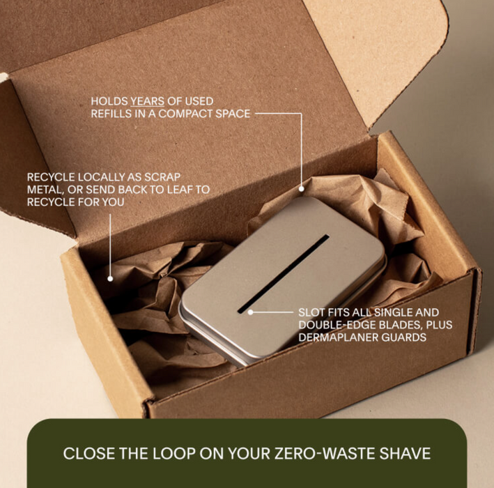 Razor Blade Recycling Tin