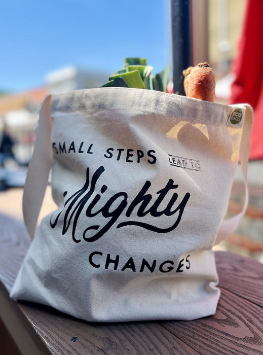 Small Steps Lead to Mighty Changes Tote Bag