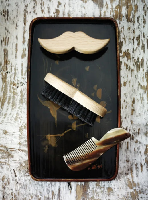 Beard Brush - Mustache Shape