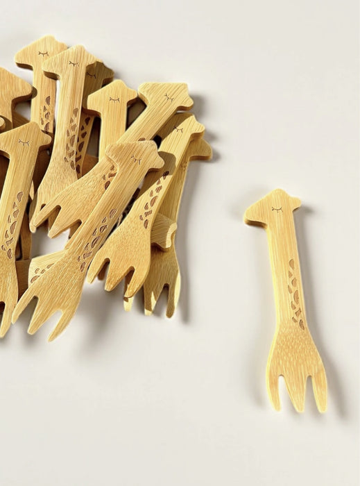 Bamboo Animal Kids & Toddler Utensils