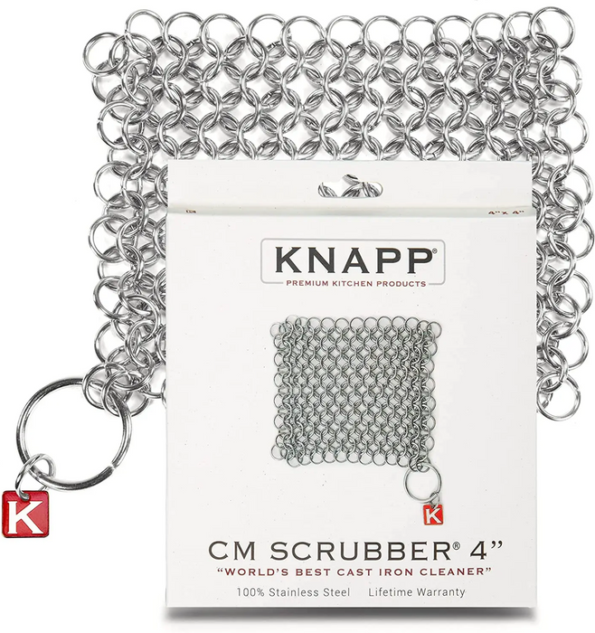 Chainmail Cast Iron Cleaner Premium 316 Stainless Steel Chainmail